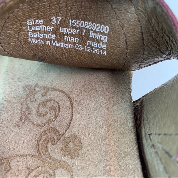 Dansko Burgundy T Strap Thong Comfort Sandal sz 37 - Picture 11 of 11